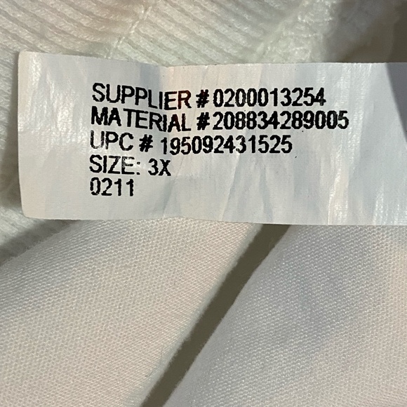 Chaps Women's White Cotton Drawstring Waist Capri Pants. Sz 3X - Picture 14 of 15